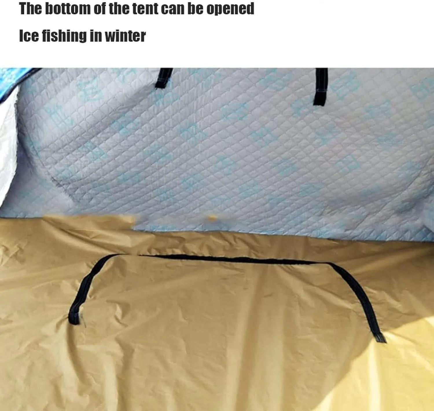 Portable 3 Person Ice Fishing Tent, Outdoor Ice Fishing Shelter Camping Tent Fishing Shanty for Ice Fishing Winter Fishing