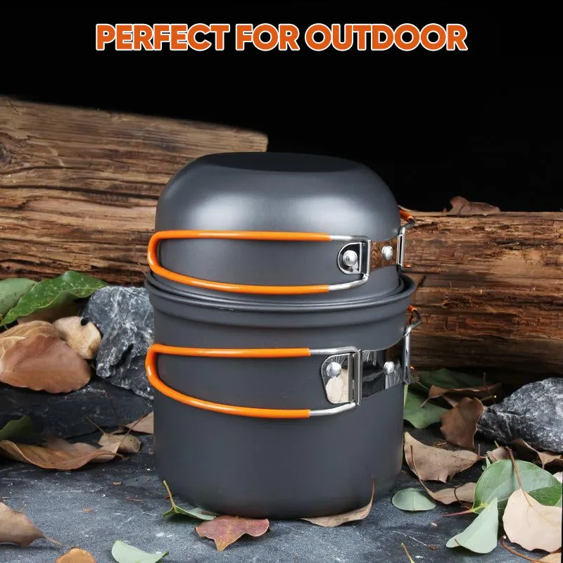 Portable Camping Cookware Mess Kit
