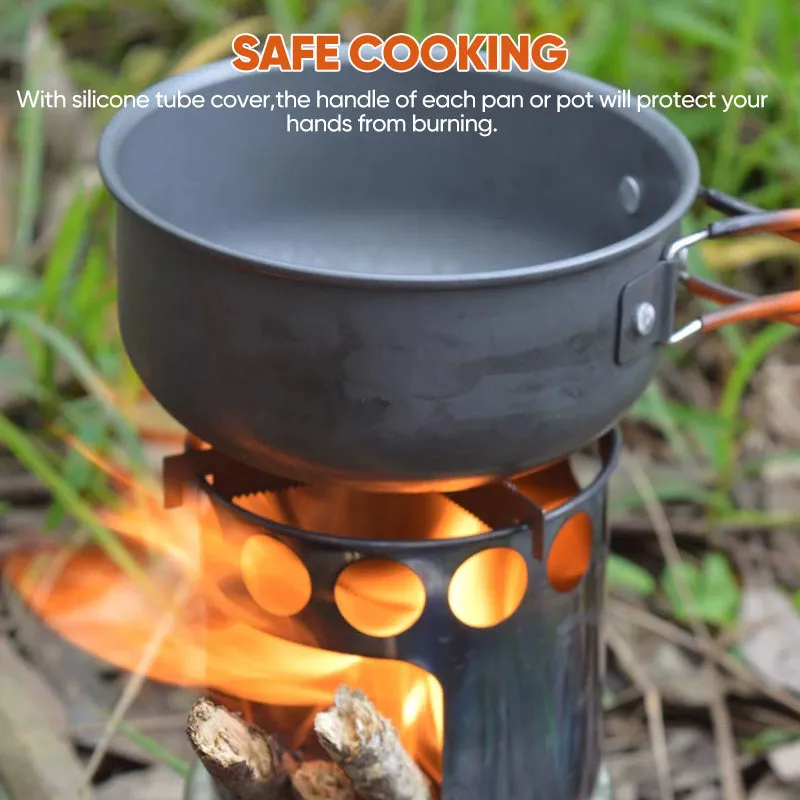 Portable Camping Cookware Mess Kit