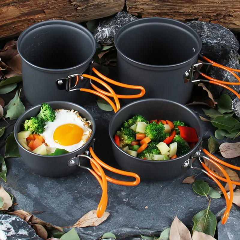Portable Camping Cookware Mess Kit