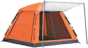 Portable Campitents Shelter Portable Waterproof Hold 3-4 Persons Instant Setup Pop up Tent with Top Rainfly Double Doors Mesh Protection for Campihikimountaineering (Orae a)