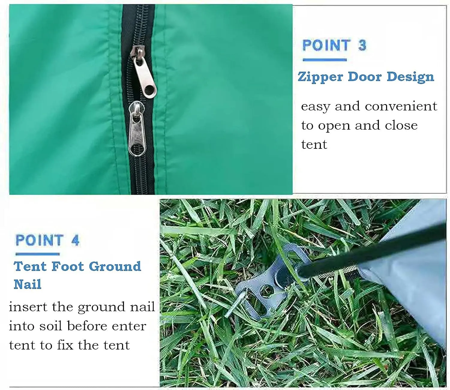 Portable Campitents Shelter Portable Waterproof Hold 3-4 Persons Instant Setup Pop up Tent with Top Rainfly Double Doors Mesh Protection for Campihikimountaineering (Orae a)