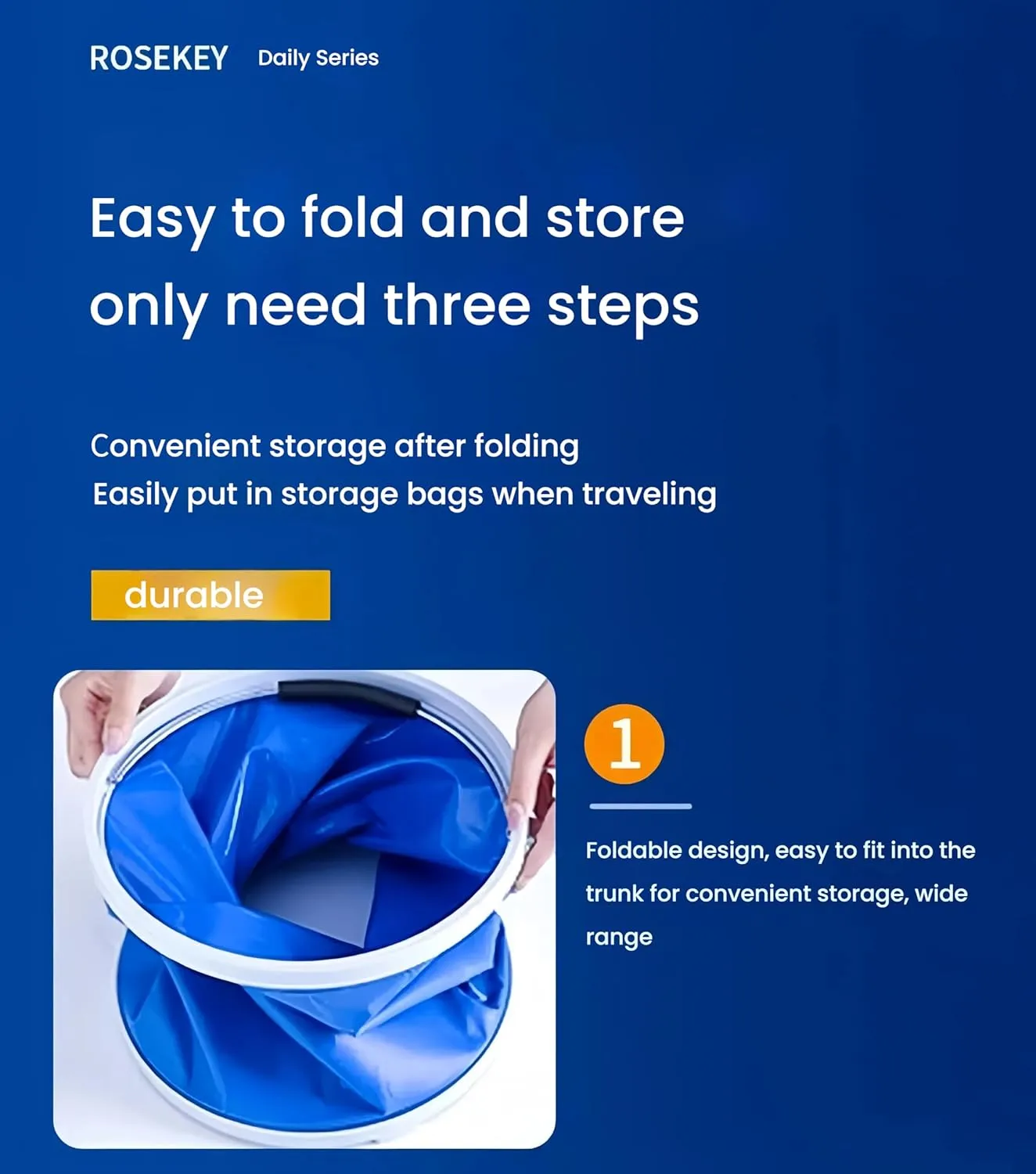 Portable Collapsible Water Bucket, Oxford Fabric Material, for Fishing, Camping, Car Washing, Home Use, Available in 7L/9L/11L/13L (11L 13L)
