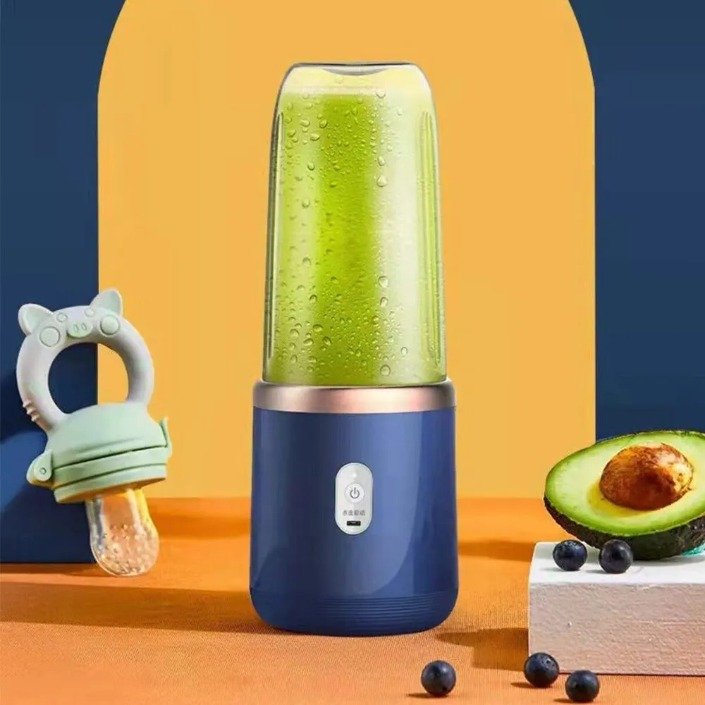 Portable Juice Blender 400ml with Twin Gear Technology and USB Rechargeable Design