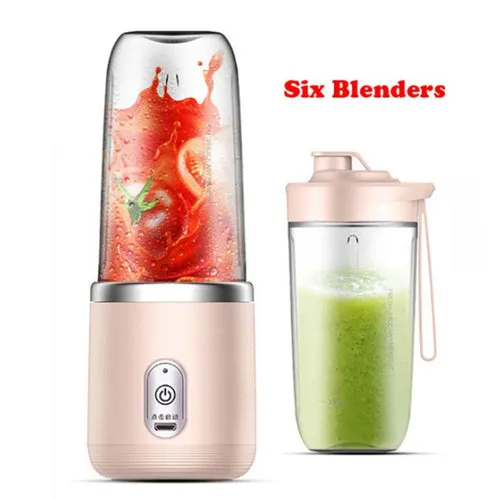 Portable Juice Blender 400ml with Twin Gear Technology and USB Rechargeable Design
