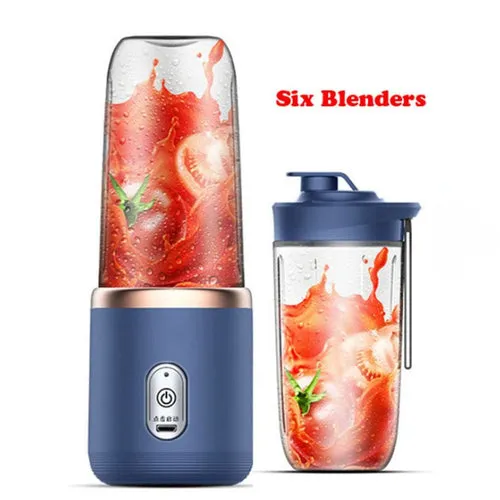 Portable Juice Blender 400ml with Twin Gear Technology and USB Rechargeable Design