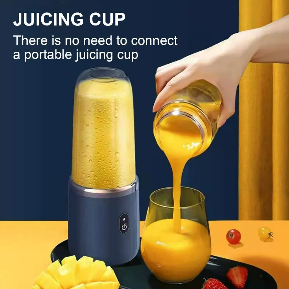 Portable Juice Blender 400ml with Twin Gear Technology and USB Rechargeable Design
