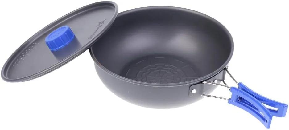 Portable Outdoor Camping Picnic Tableware Cookware Aluminum Alloy Frying Pan