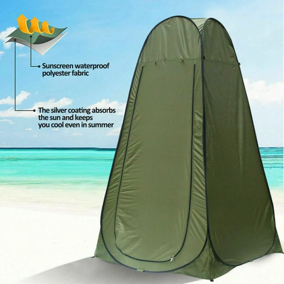 Portable Pop Up Outdoor Camping Shower Tent Toilet Privacy Change Room