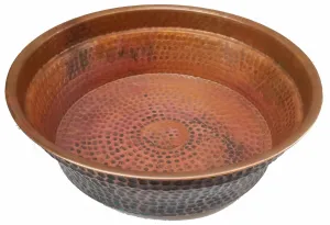 Portable Rustic Pure Natural Copper Foot Bath Care Comfort Shower Relaxer Spa Relaxation Pedicure Bowl Massage Wellness Body Health Improvement Tub Basin Cauldron Pot