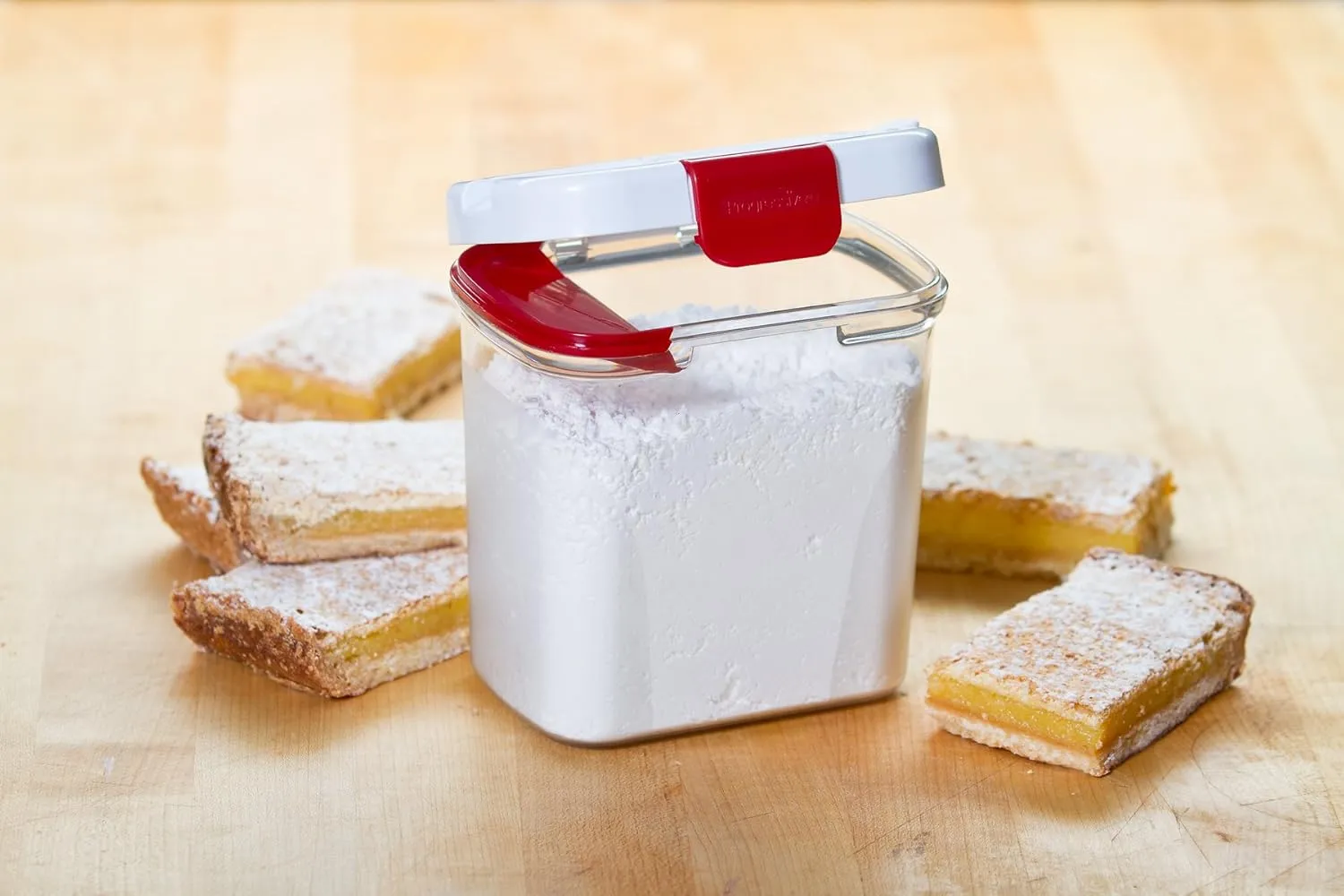 PrepSolutions Powdered Sugar Keeper, 1 Quart - Airtight Storage for 1 Pound Bag, Keeps Sugar Fresh and Clump-Free