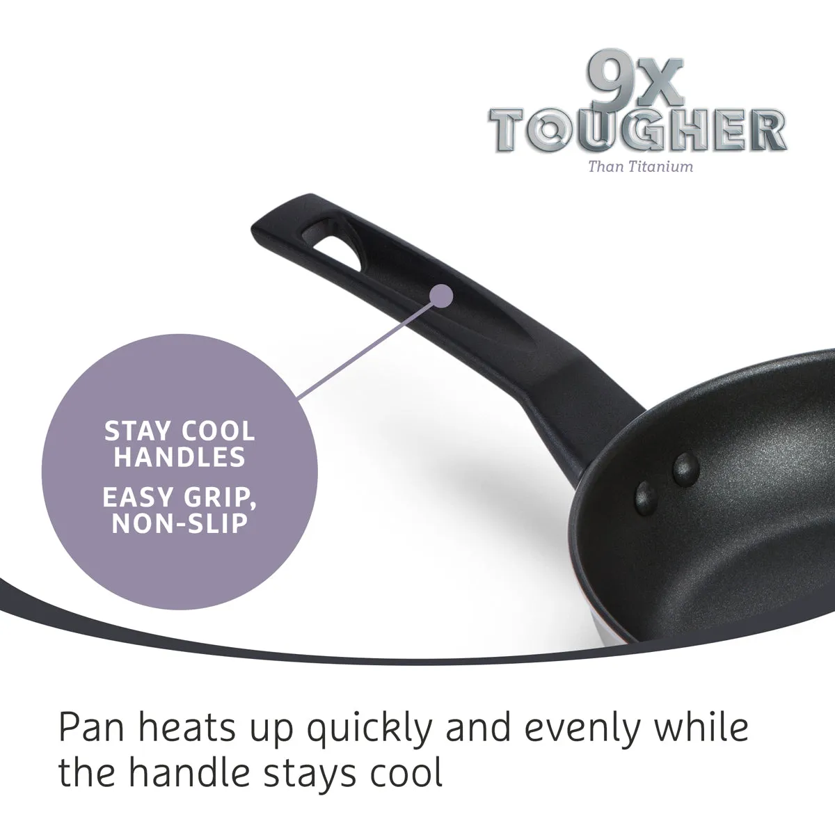 Prestige 9 x Tougher Stainless Steel Frypan - 2 Sizes