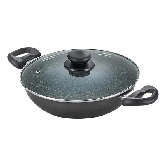 Prestige Omega Dlx Granite Kadai 240 mm with Lid 36310