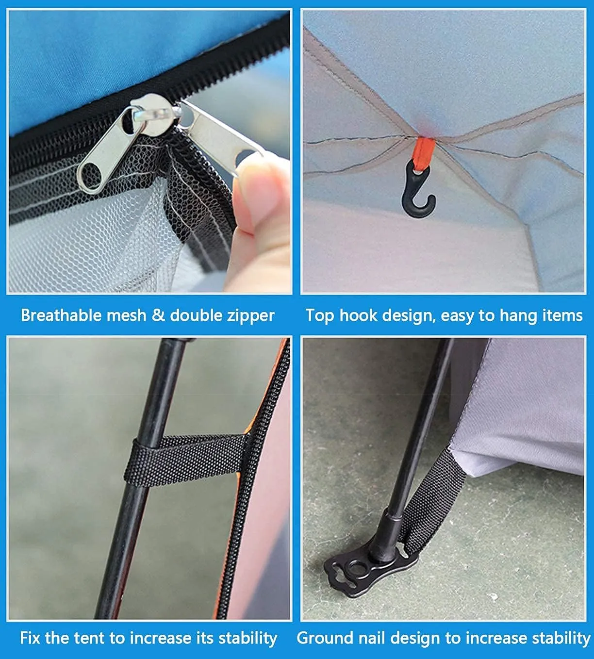 Products Instant Pop Up Tent Family Camping Tent 4-7 Person Portable Tent Automatic Tent Waterproof Windproof for Camping Hiking Mountaineering (Orange 5) Beauty Comes (Orange 5)
