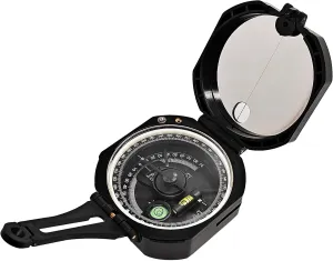 Professional High-Accuracy Shockproof Fluorescent Geological Compass – Pocket Military Survival Compass with Mirror for Hiking, Camping, Orienteering & Outdoor Navigation