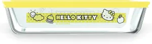 Pyrex Hello Kitty 3-Cup Glass Food Storage Container, Non-Toxic Plastic BPA-Free Lids, Freezer Dishwasher Microwave Safe