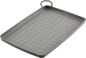Rachael Ray Tools and Gadgets Silicone Nonstick Roasting and Baking Mat, 10 Inch x 14.75 Inch, Gray