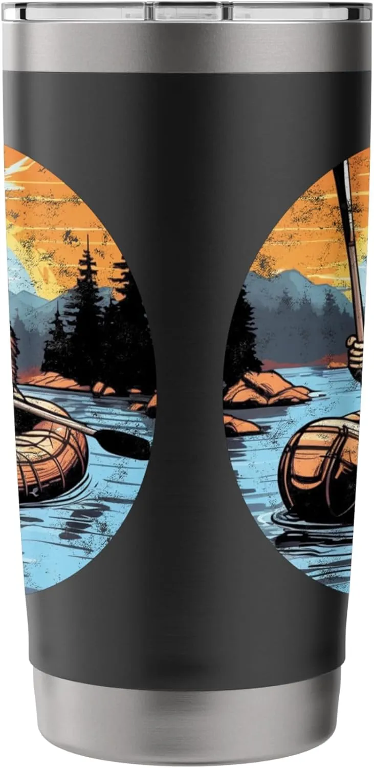 Rafting Rafter River Rafting White Water Rafting Stainless Steel Insulated Tumbler