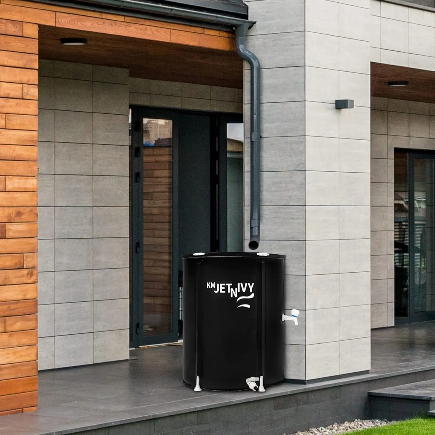 Rain Barrel 50G Anti-Collapse Collapsible Rainwater Collection System,Portable Water Storage Tank,Garden Water Catcher