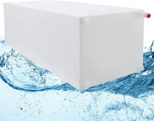 RecPro RV Fresh Water Tank | 50.5” x 19.5" x 17.5” | BPA Free | for Camping Trips, RV, or Backup Water Source | Made in USA (75 Gallon)