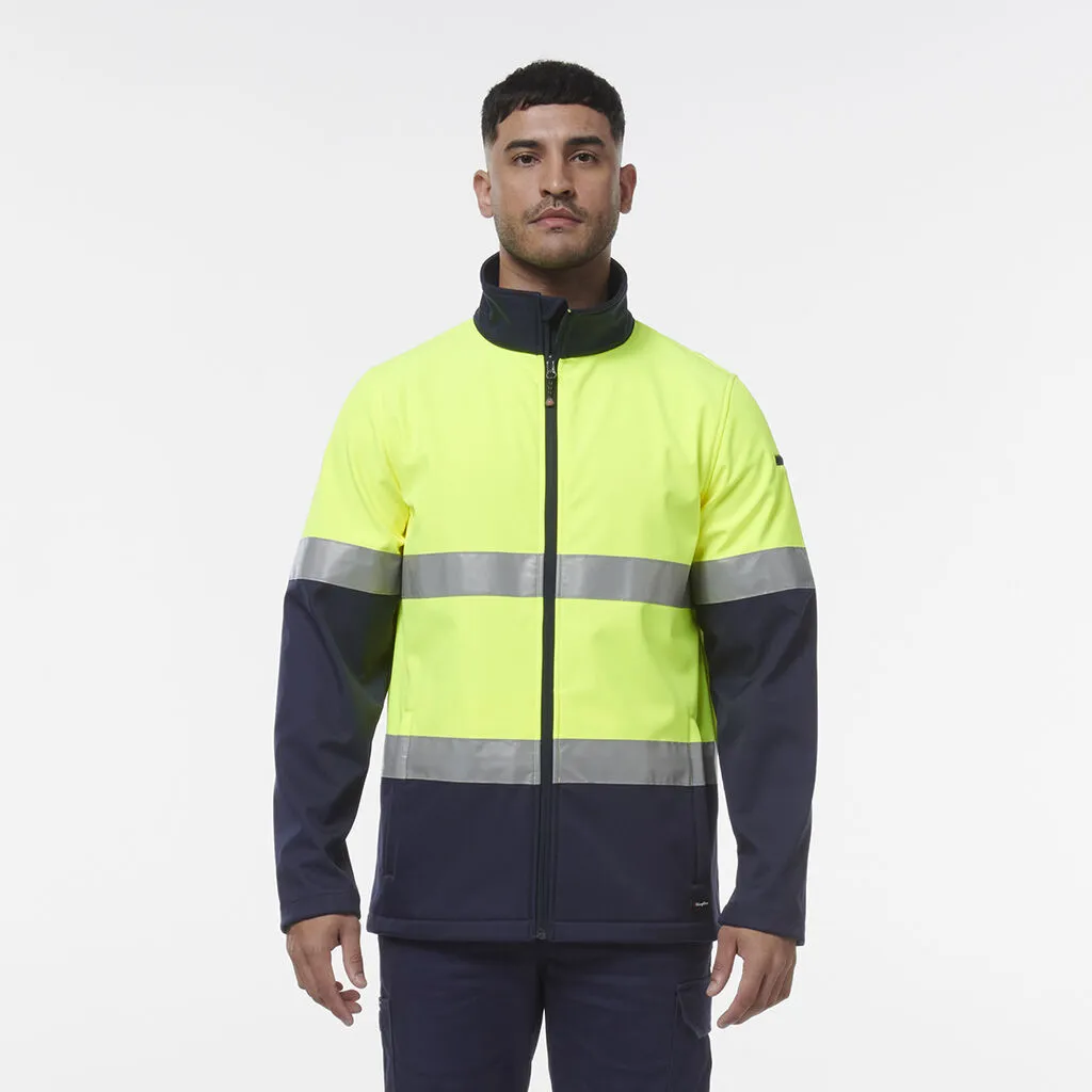 REFLECTIVE SPLICED SOFTSHELL JACKET