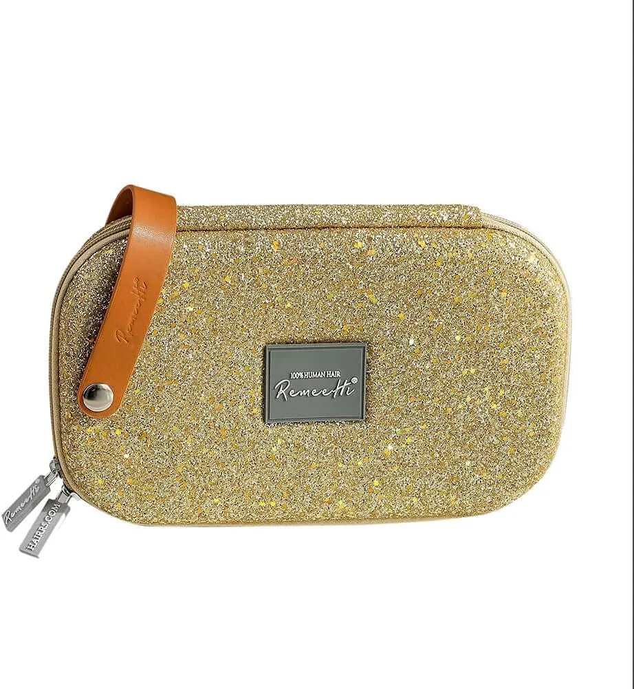 RemeeHi Lace Wig Travel Bag Storage Case, Hair Tools Hairdressing Bag, Stylist Cosmetic Organizer With Accessory Pockets Small G106