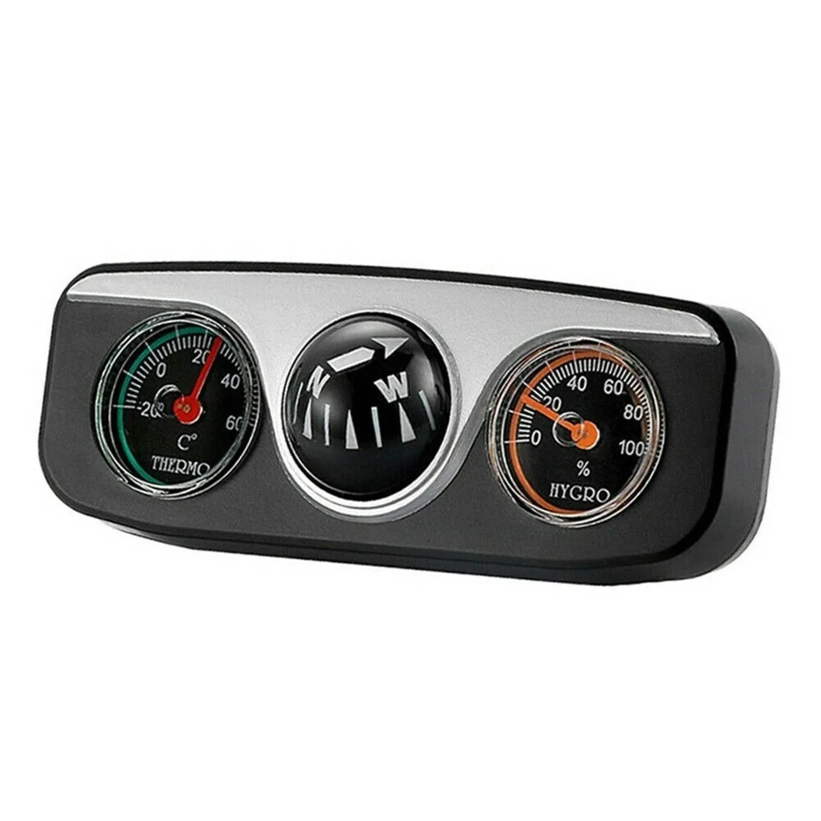 Retro Car Thermometer Compass - Stylish Automotive Accessory