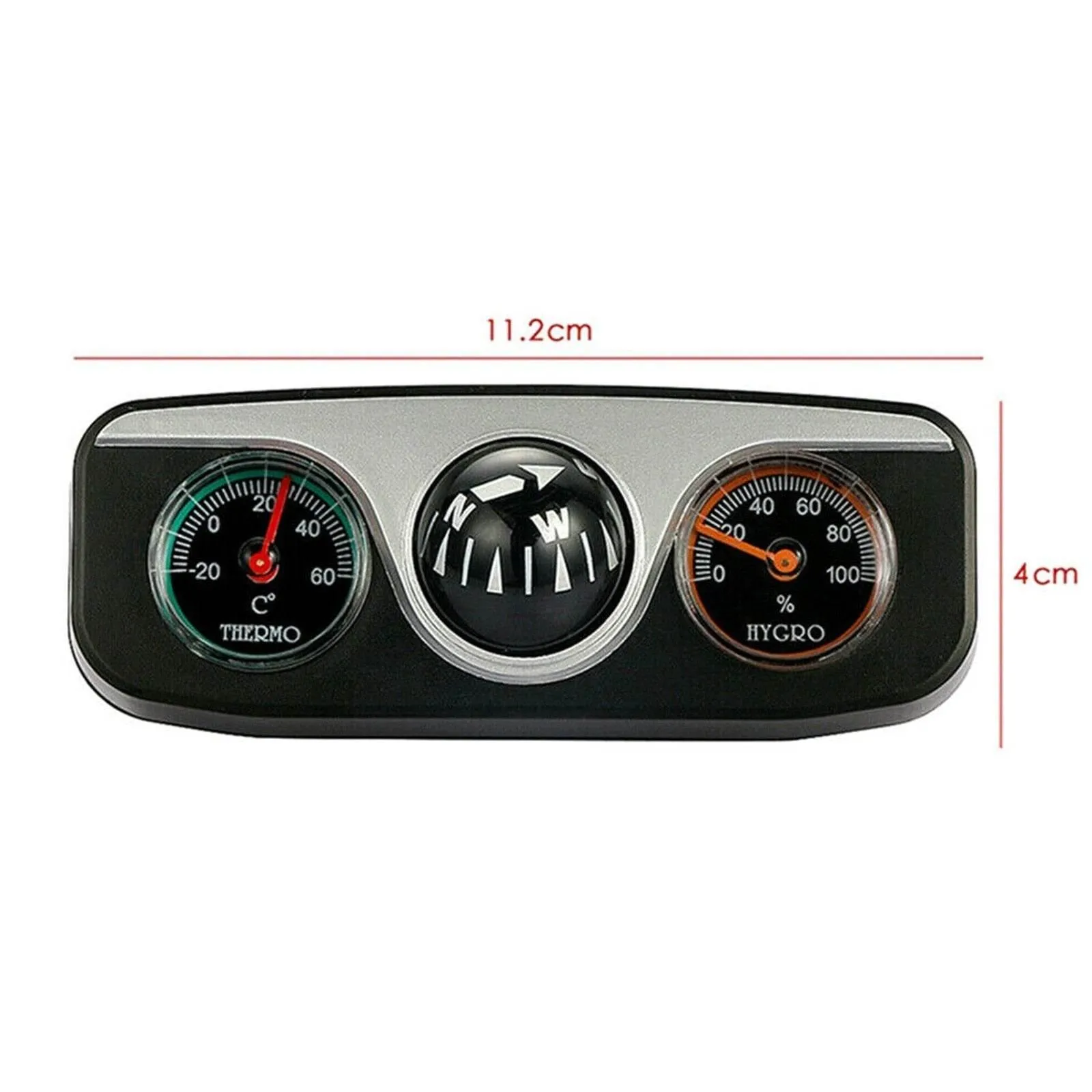 Retro Car Thermometer Compass - Stylish Automotive Accessory