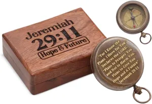 RII Baptism Compass Gift for My Son, Grandson, Teenage Boy, Confirmation, Christian, Communion, Catholic, Graduation, Inspirational & Sentimental Gift