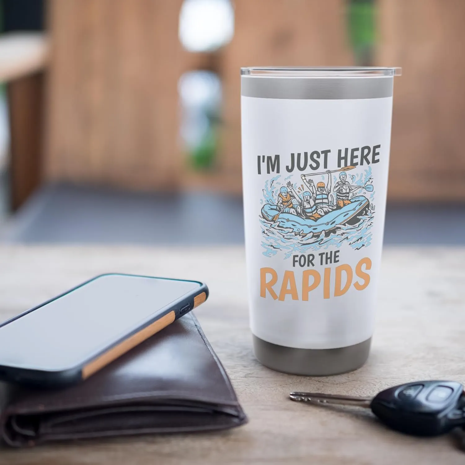 River Rafting I'M Just Here For The Rapids, Rafter Stainless Steel Insulated Tumbler