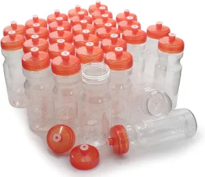 Rolling Sands BPA-Free 24 Ounce Water Bottles, Bulk 30 Pack, Made in USA