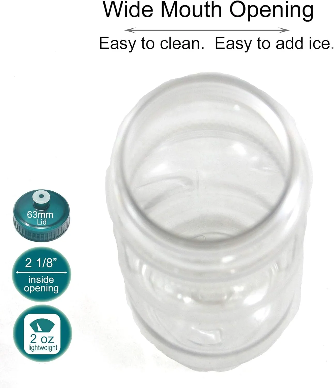 Rolling Sands BPA-Free 24 Ounce Water Bottles, Bulk 30 Pack, Made in USA