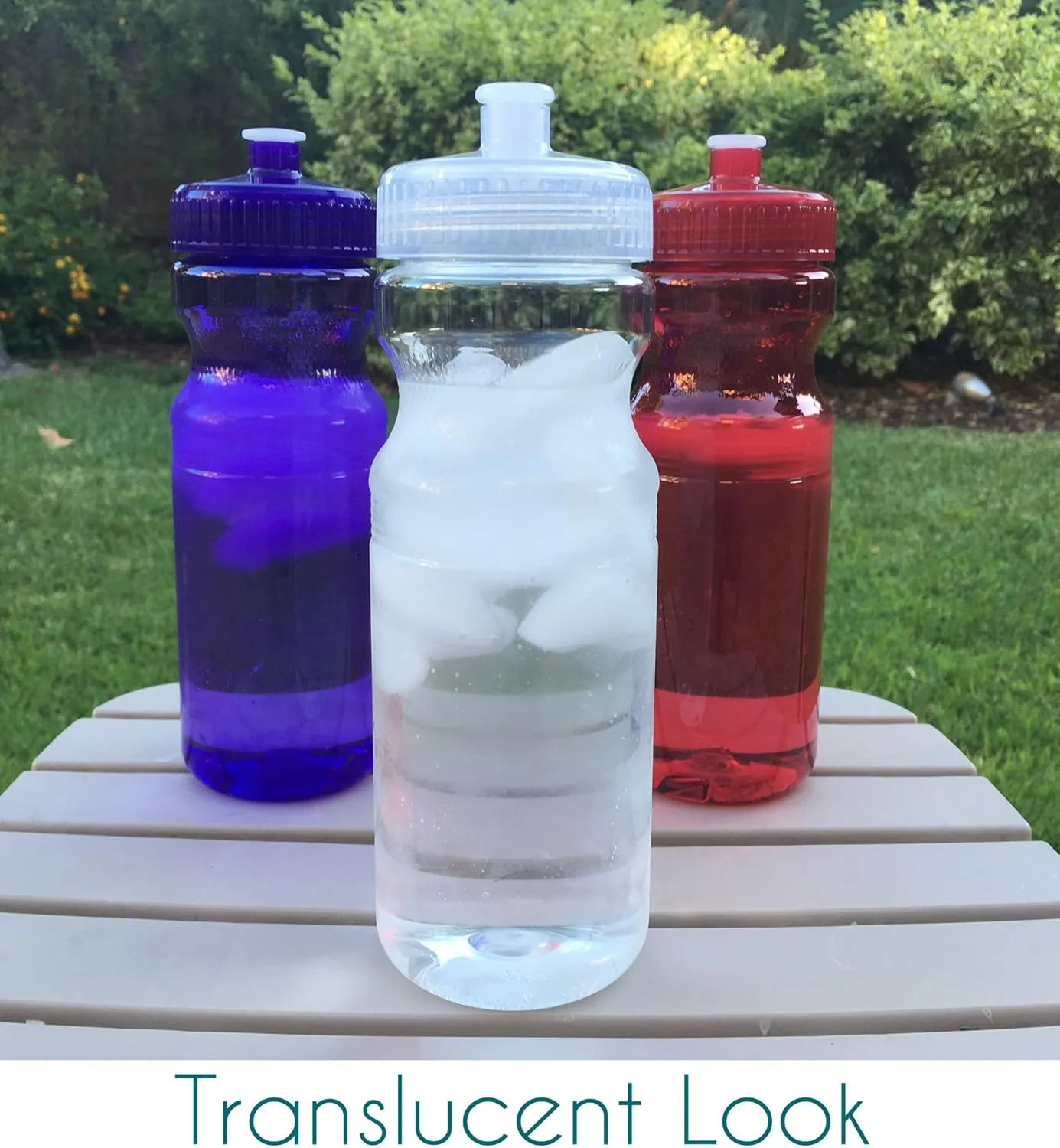 Rolling Sands BPA-Free 24 Ounce Water Bottles, Bulk 30 Pack, Made in USA