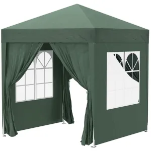 Rootz 2x2m Folding Gazebo - Pavilion - Beer Tent - Quick Setup - UV Protection - High Stability - 2L x 2W x 2.4H m - Steel & Oxford Fabric