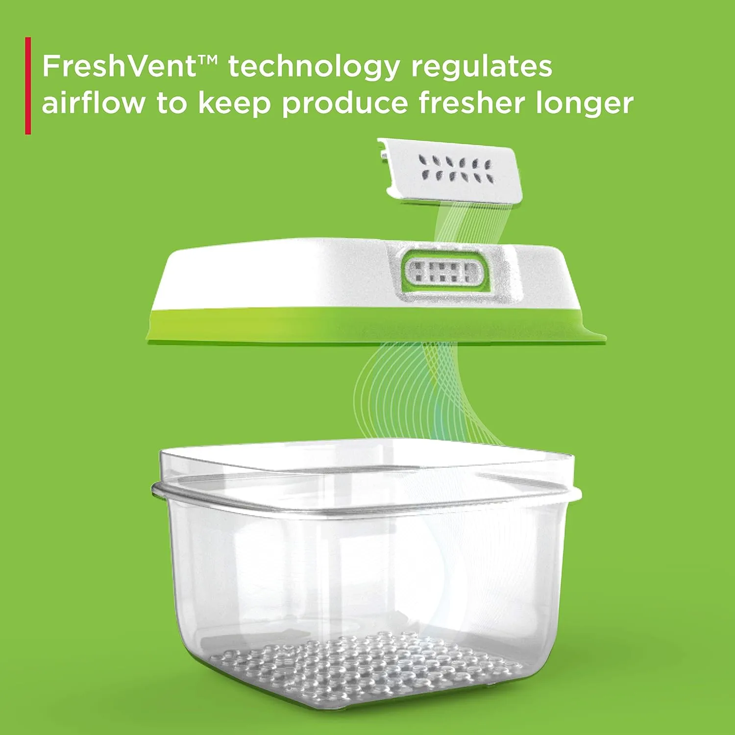 Rubbermaid® FreshWorks Produce Saver, Medium and Large Produce Storage Containers, 4 Piece Set