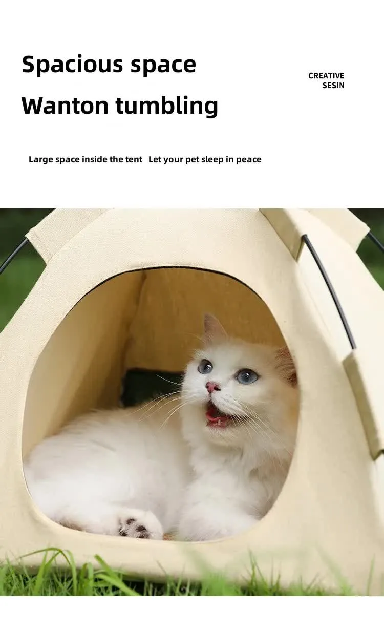 S Cat Small Dustproof Shelter Exclusive Size: House,Pet Grey, and -Windproof for Outdoor Pets, 35*35*30cm Tent  Voice-activated