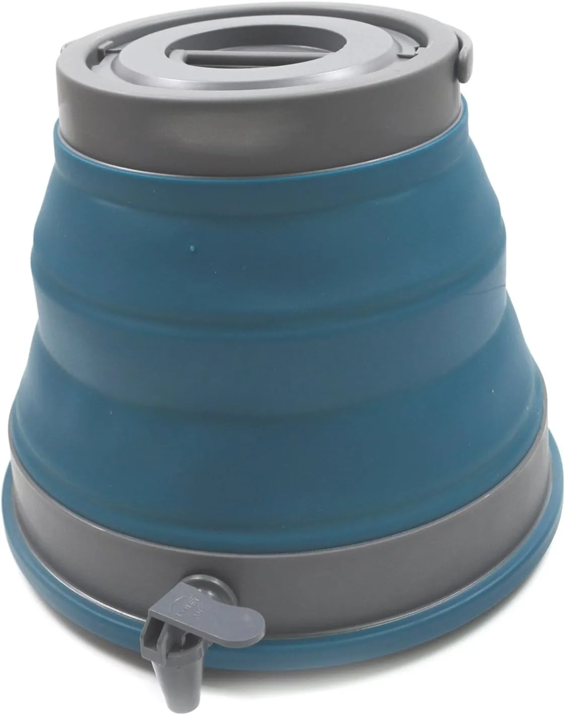 SAMMART 12.5L Portable Water Carrier,Collapsible Water Container, Emergency Cube Water Carrier, Outdoor Water Storage for Camping Hiking Climbing Backpacking (Deep Blue, M)