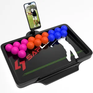 SAPLIZE Golf Ball Tray with 18-Pack Golf Practice Balls, Two Kit Options Available for Enhanced Training Indoors and Outdoors, Featuring Excellent Durability and Stability