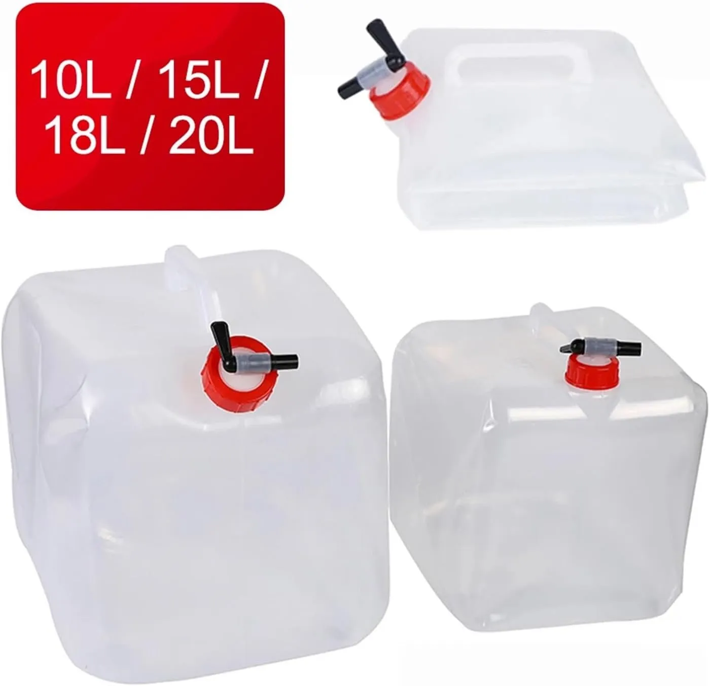 SBTRKT 10/15L/18L/20L Thickened Collapsible Water Storage Container Large Capacity Outdoor Camping Drinking Bag Water Tank Bucket (Color : 20L)