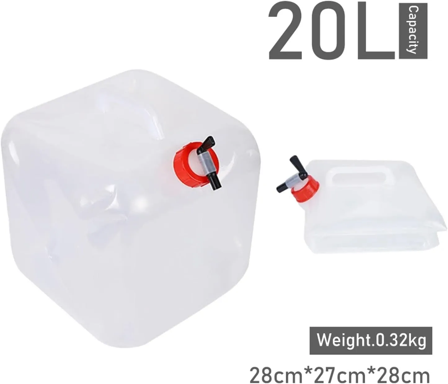 SBTRKT 10/15L/18L/20L Thickened Collapsible Water Storage Container Large Capacity Outdoor Camping Drinking Bag Water Tank Bucket (Color : 20L)