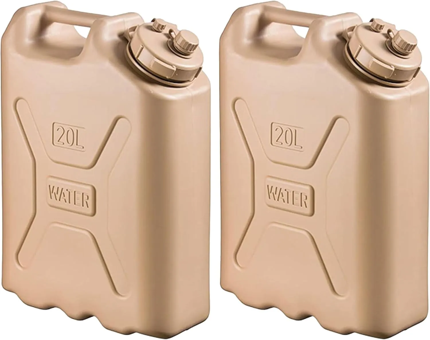 Scepter BPA Durable 5 Gallon 20 Liter Portable Military Water Storage Container for Camping, Outdoors and Emergency Management