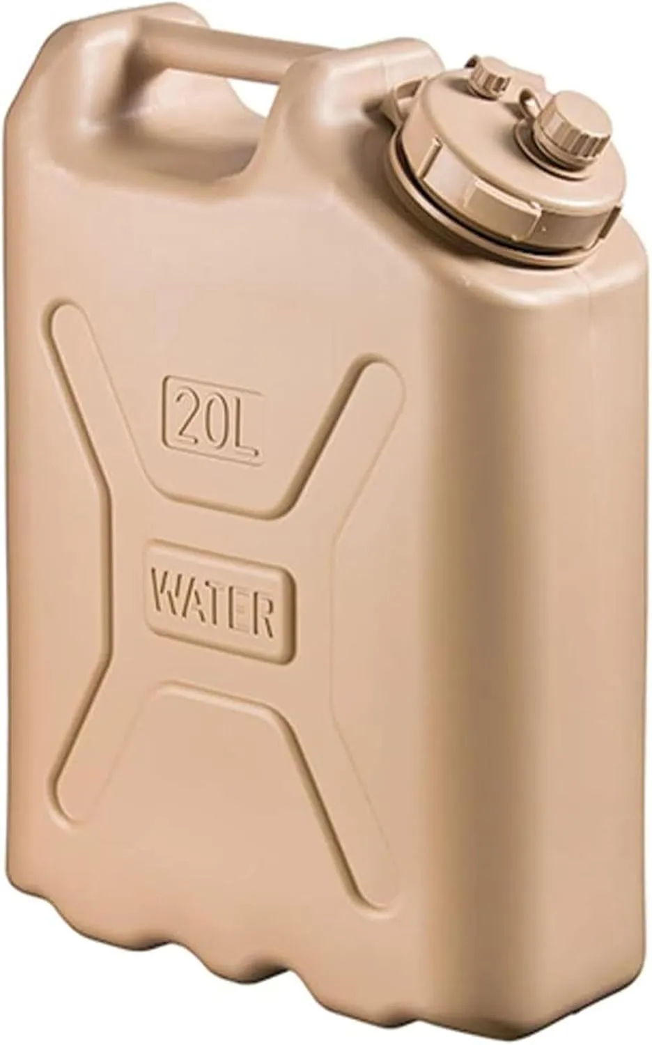 Scepter BPA Durable 5 Gallon 20 Liter Portable Military Water Storage Container for Camping, Outdoors and Emergency Management