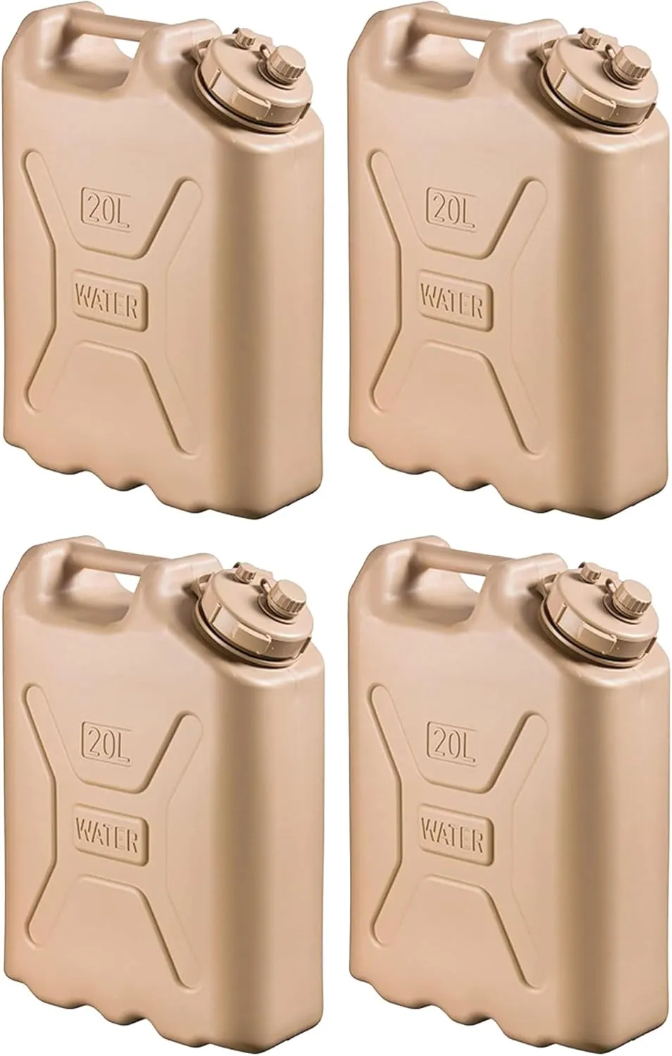 Scepter BPA Durable 5 Gallon 20 Liter Portable Military Water Storage Container for Camping, Outdoors and Emergency Management