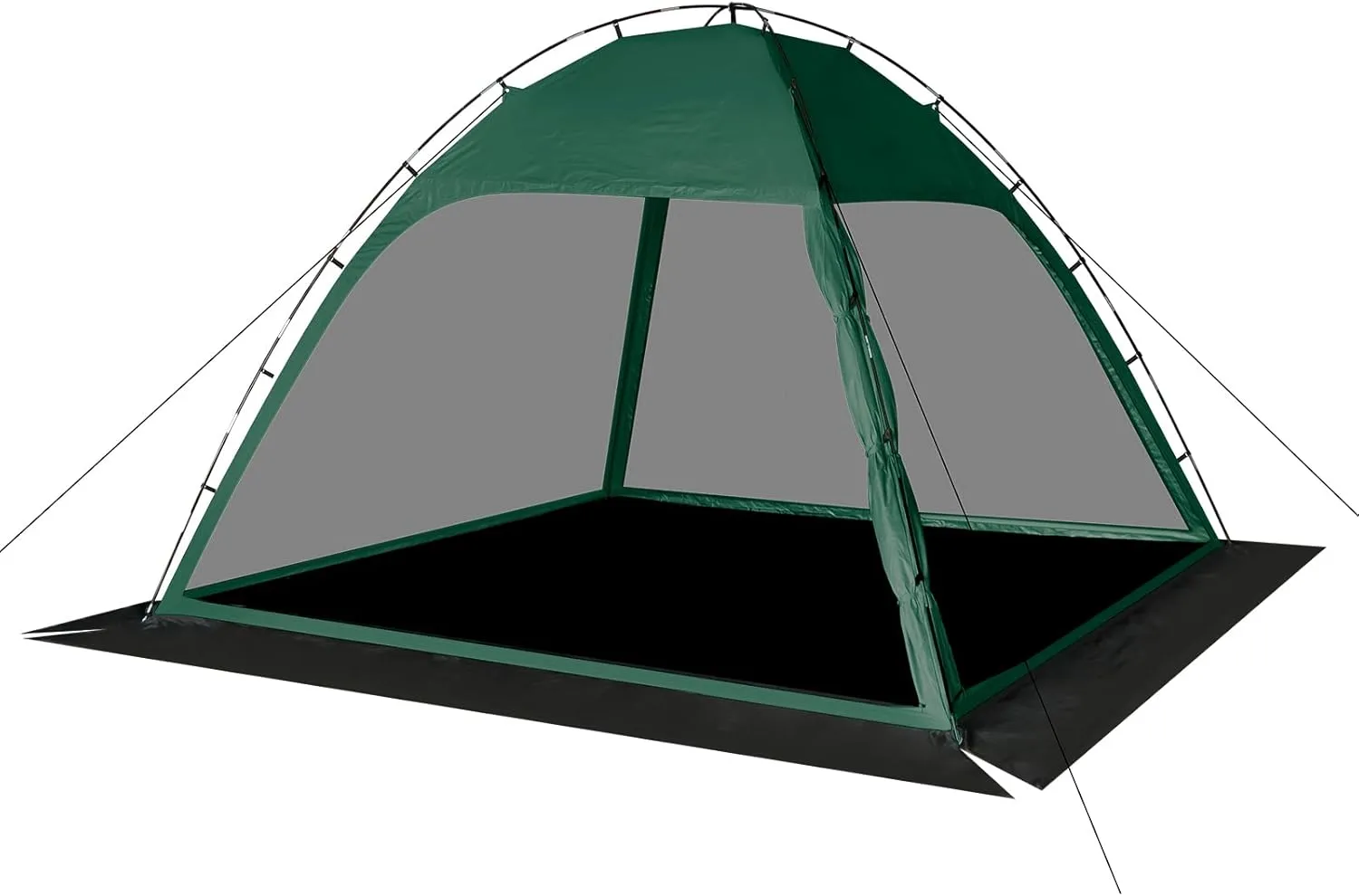 Screen Tent with Removable Floor, Siebwin Large 10'x10' Gazebos with Mosquito Netting and Removable Floor Sunproof Outdoor Canopy Tent for Backyard Party Outside Activities, Green