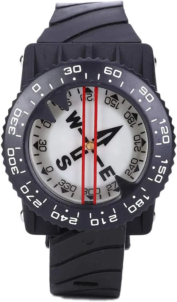 Scuba Diving Compass, Diving Wrist Compass, Waterproof Scuba Compass, Portable Reliable and Durable, for Scuba, Camping, Kayaking and Outdoor Sports