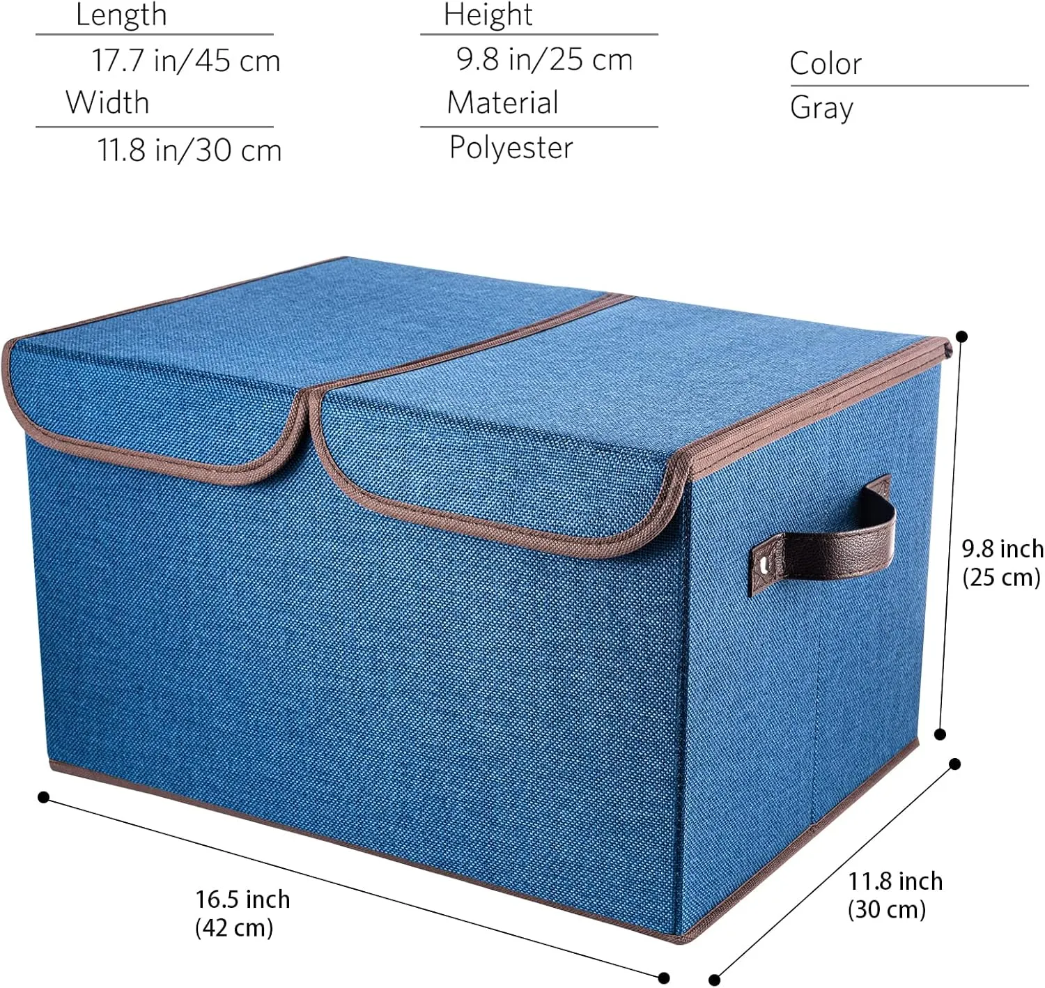 senbowe Larger Storage Cubes [4-Pack] 33 Quart Linen Fabric Foldable Collapsible Storage Cube Bin Organizer Basket with Lid, Handles, Removable Divider For Home, Closet