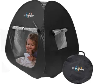 Sensory Tent for Kids with Autism Age 3  Anxiety ADHD SPD, Pop up Blackout Calm Down Play Tents with Door & Window, Autistic Sensory Hideout Fort, Small Size (Suitable for 1 Kid)