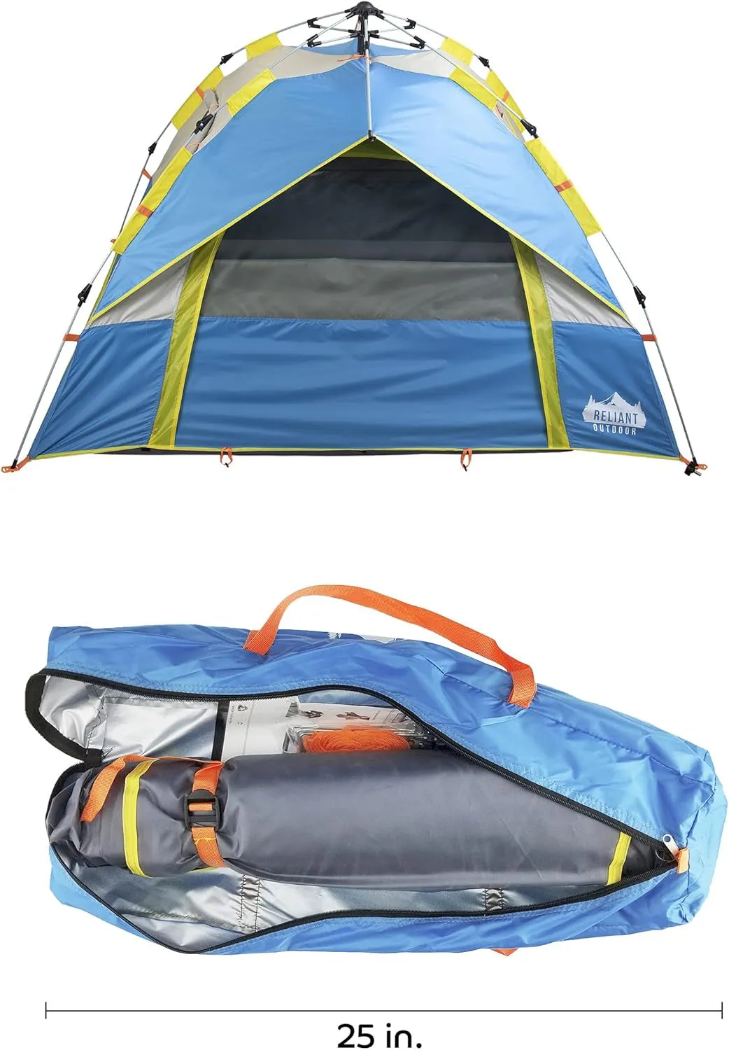 Setup, Instant Tent Camping with Machine learning Windproof and Waterproof 3-Person Hiking Easy and 60 Second for Family Vast range