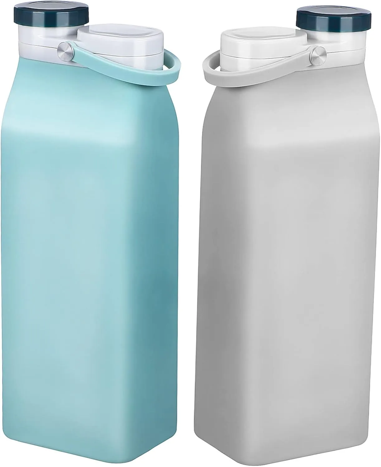 Silicone Water Cup Foldable Leakproof Sports Bottle Compact Travel Kettle Multiple Colors