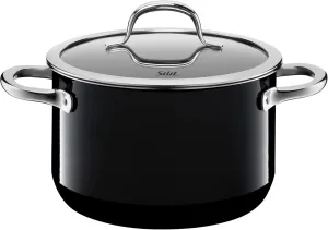 Silit "Passion High Casserole with Lid, Black, 20 cm